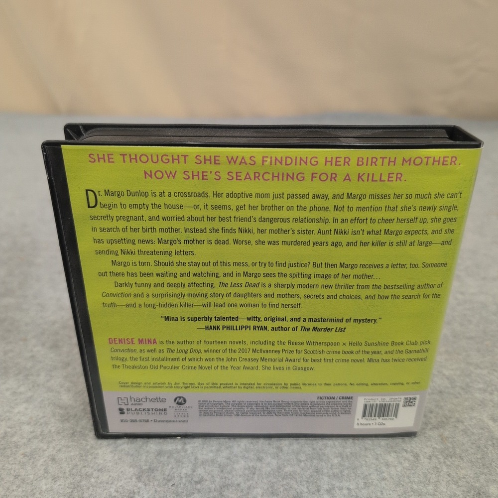 The Less Dead by Denise Mina Audiobook 7 CD Set Unabridged Narrated Katie Leung - Picture 2 of 2